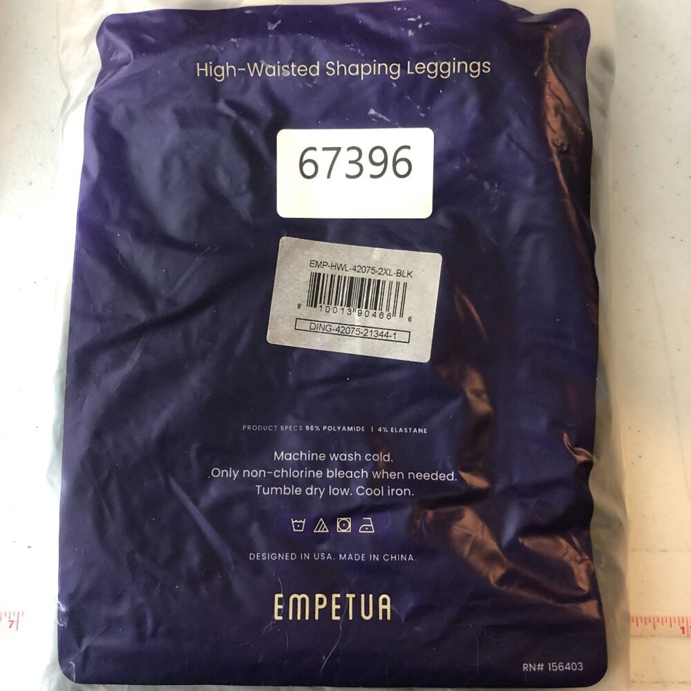 Empetua by Shapermint High-Waisted Shaping Leggings Black 2XL - Picture 6 of 6